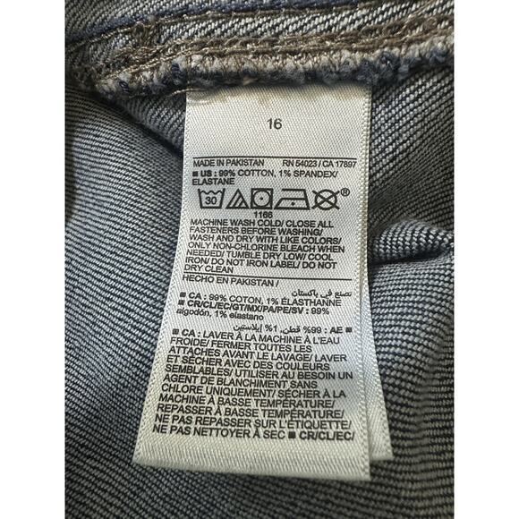 NWT Old Navy High-Waisted OG Straight Utility Jeans Blue Denim Plus Size 16 - Picture 6 of 12